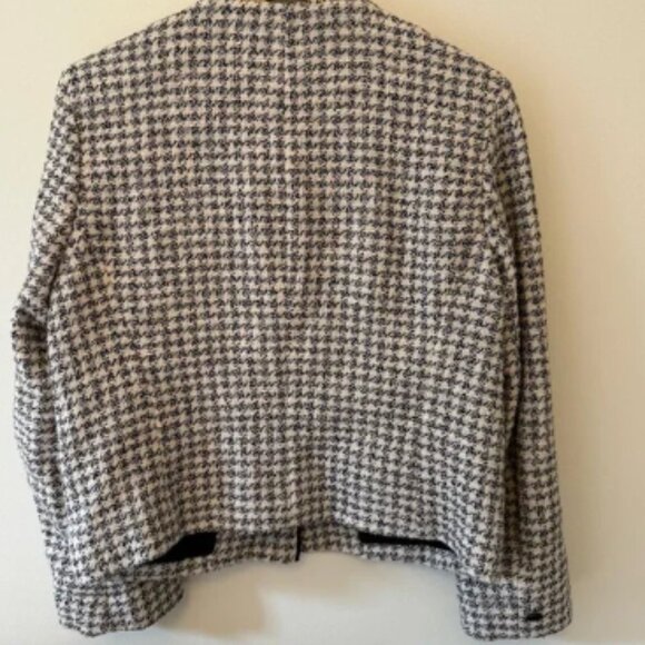 Rag & Bone Check Cotton Blend Tweed Jacket - Picture 2 of 4